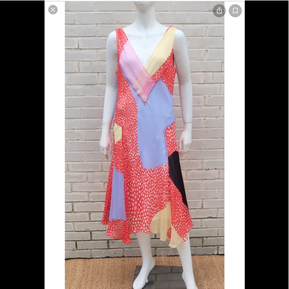 DVF patchwork dress